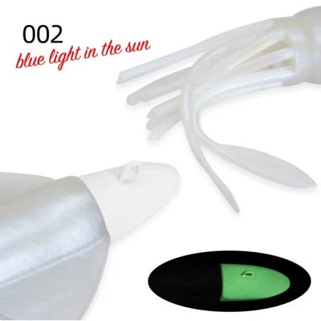 CALAMAR JIG HUNTHOUSE BLANC BLEUE 256 GR