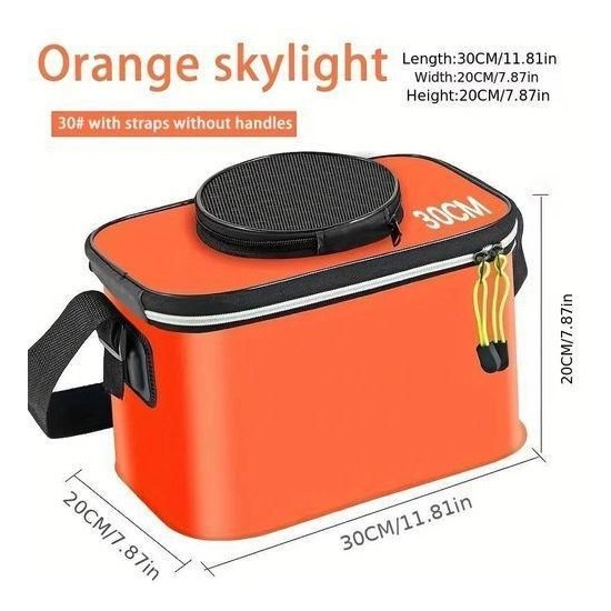 Seau de peche pliable de 35 cm