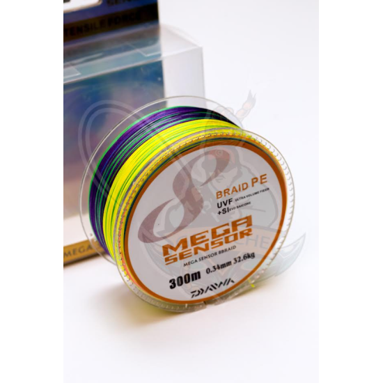 FIL TRESSE MEGA SENSOR 8 BRAID 300 MT