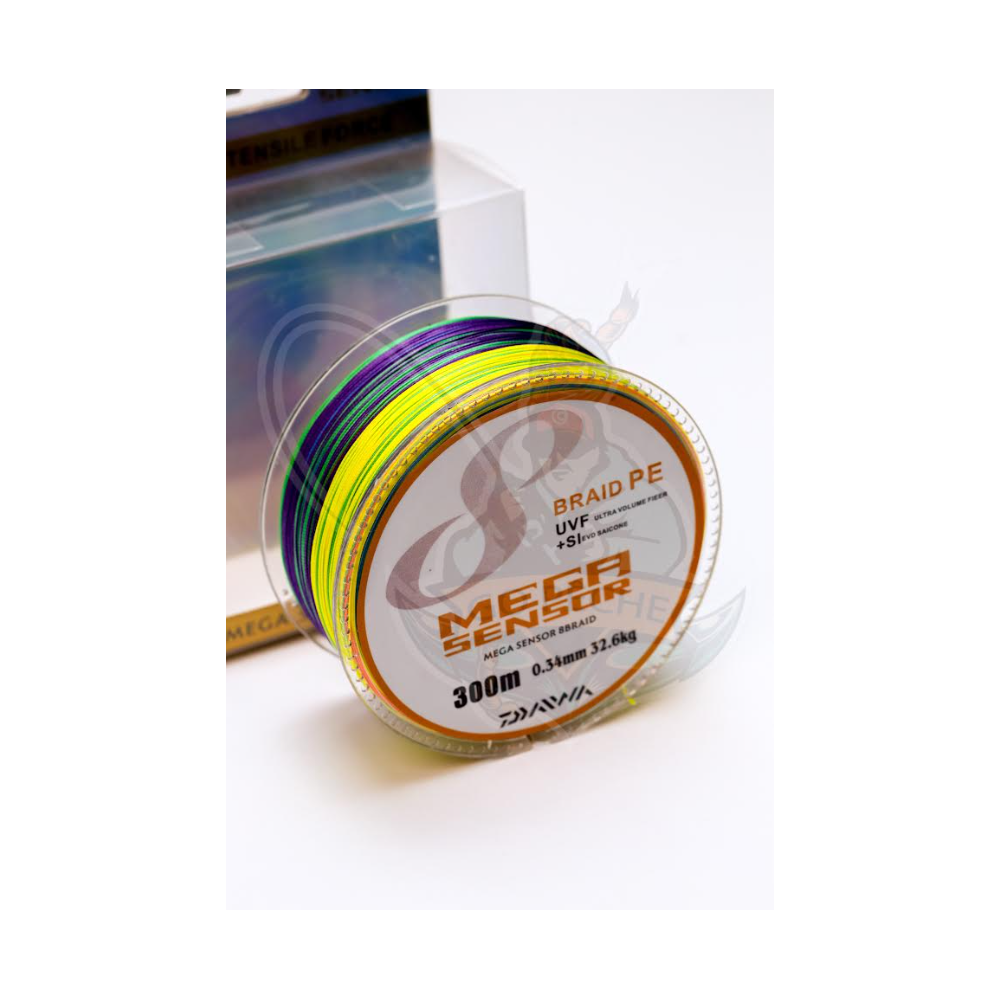 FIL TRESSE MEGA SENSOR 8 BRAID 300 MT