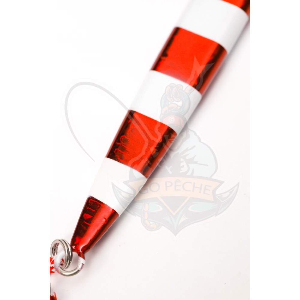 Leurre jigging verticale rouge 200/250 gr