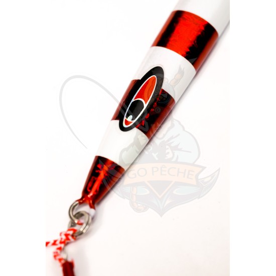 Leurre jigging verticale rouge 200/250 gr