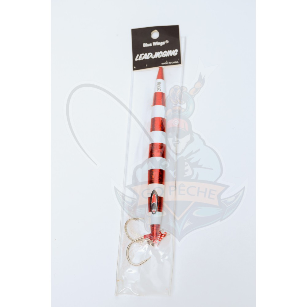 Leurre jigging verticale rouge 200/250 gr