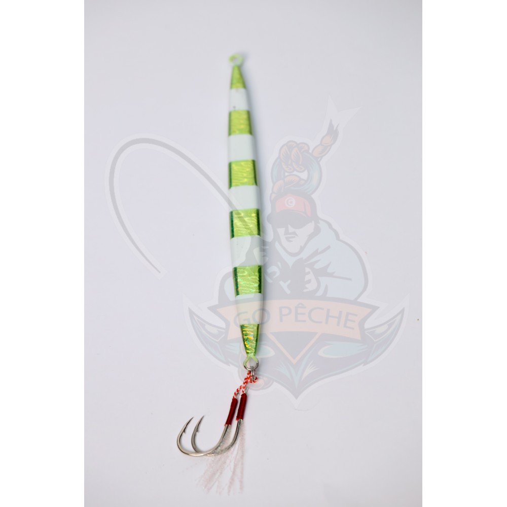 Leurre jigging verticale VERT 200/250 gr