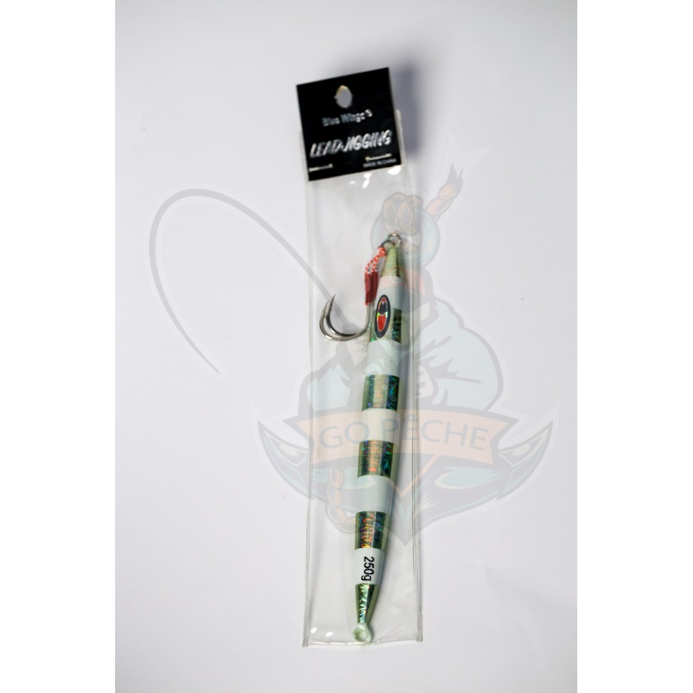 Leurre jigging verticale VERT 200/250 gr