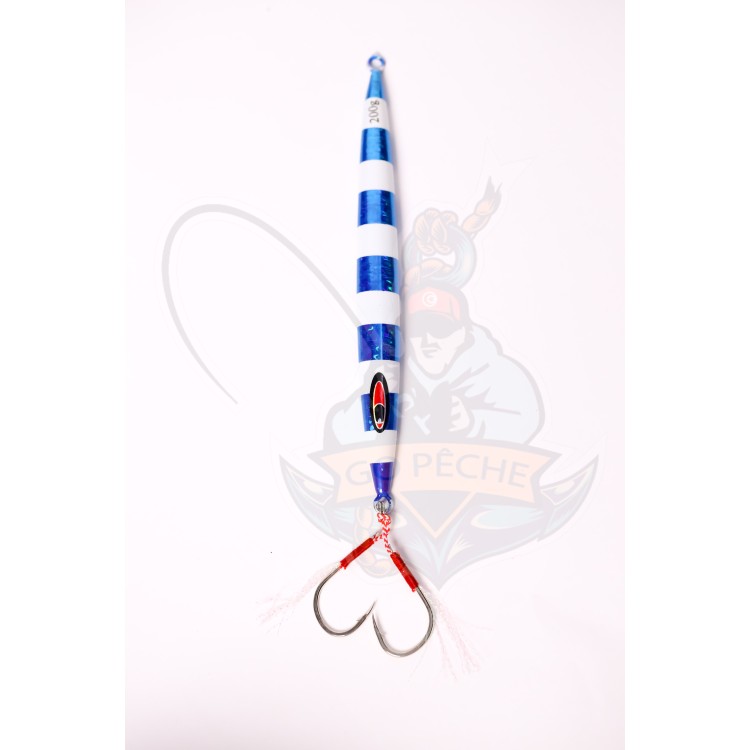 Leurre jigging verticale bleue 200/250 gr