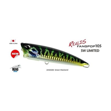 Leurre Duo Realis Fangpop 105 Sw green mackerel AHA0263 24.5 gr